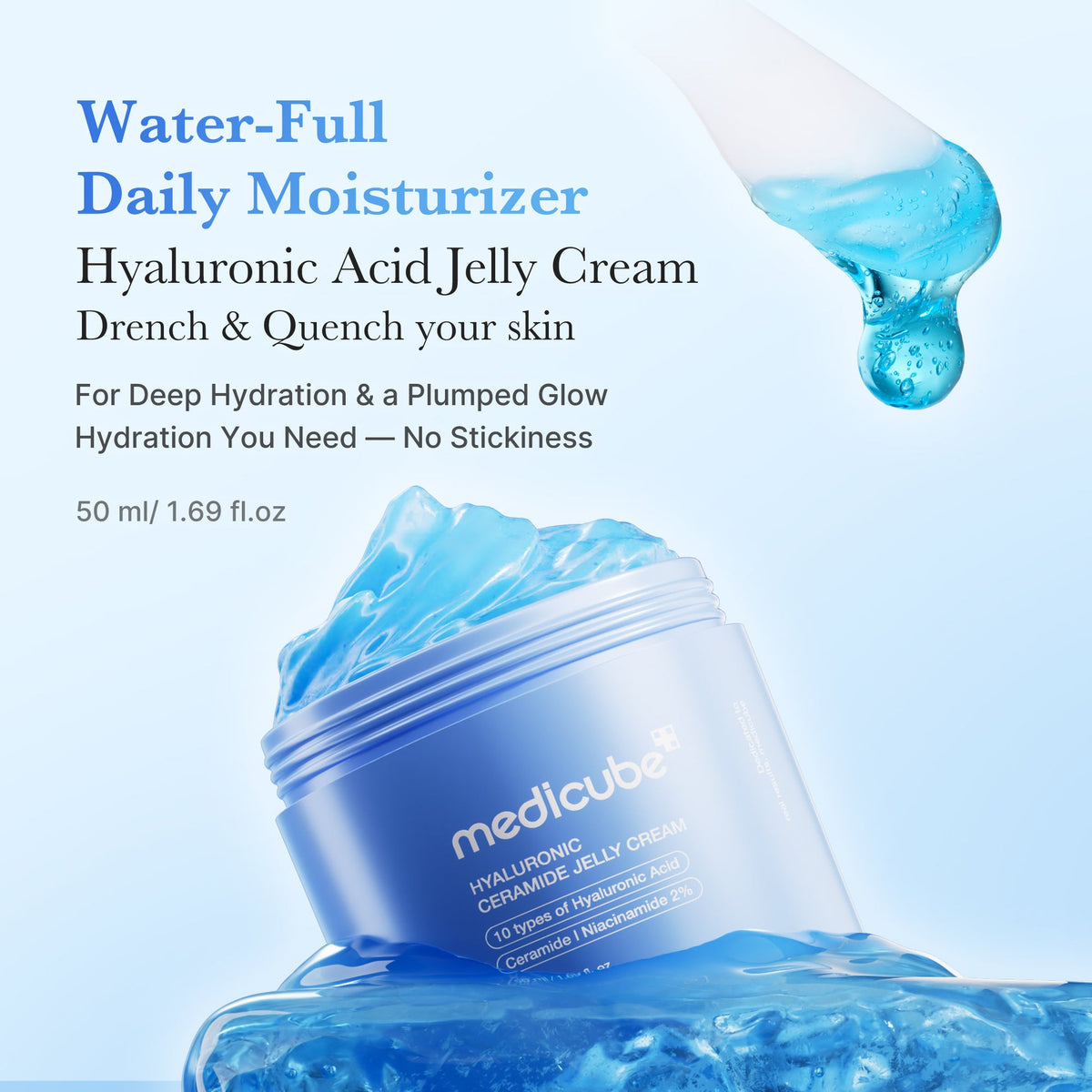 Medicube Hyaluronic Ceramide Moisturizing Jelly Cream
