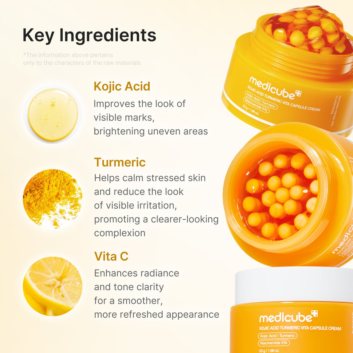 Medicube Kojic Acid Turmeric Vita Capsule Cream