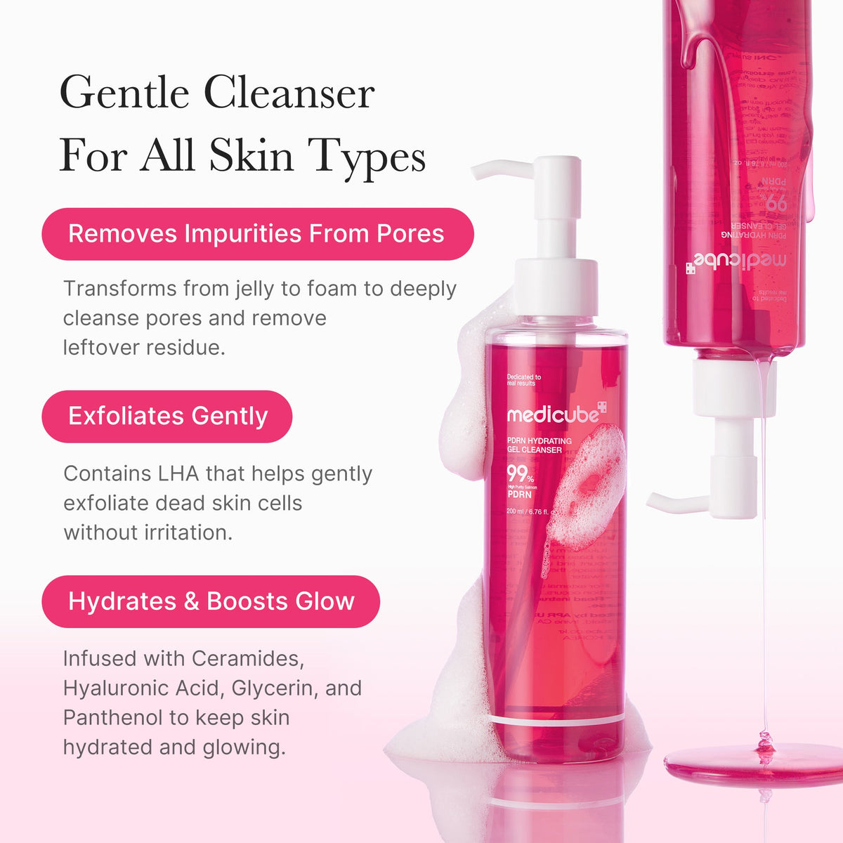 Medicube PDRN Pink Gel Cleanser